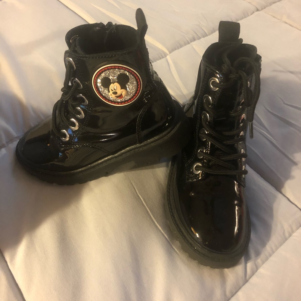 Zara Disney Patent Boots